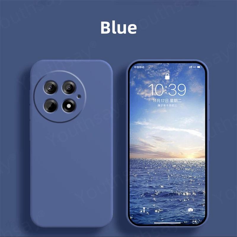 Luxury Case For Oneplus 13 Case Cover Oneplus 13 12 12R 11 Funda Coque Soft Liquid Silicone Phone Bumper Oneplus 13