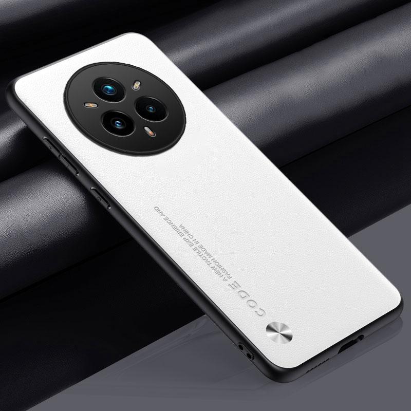 

Роскошный чехол из искусственной кожи для Realme 14 Pro Plus 5G, задняя крышка, матовый силиконовый чехол для телефона с полной защитой для Realme 14 Pro+ 14Pro Realme 14 Pro Plus белый