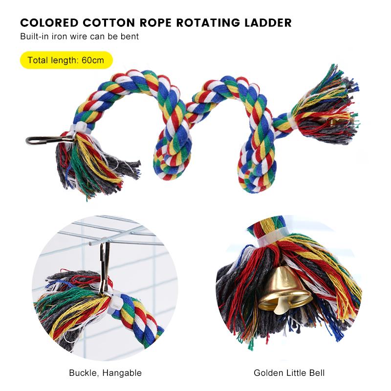 1 Stück Vogelspielzeug Schaukel Kauspielzeug Trainingsspielzeug Kleiner Papagei Hängende Hängematte Papageienkäfig Sitzstange Spielzeug mit Leiter Haustierbedarf