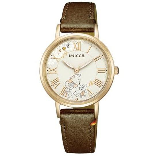 CITIZEN Watch wicca Disney Collection Winnie Pooh Limited Model (Solar Tech/Water Resistant/Limited Box Included) KP5-123-90 Cowhide Ladies Analog