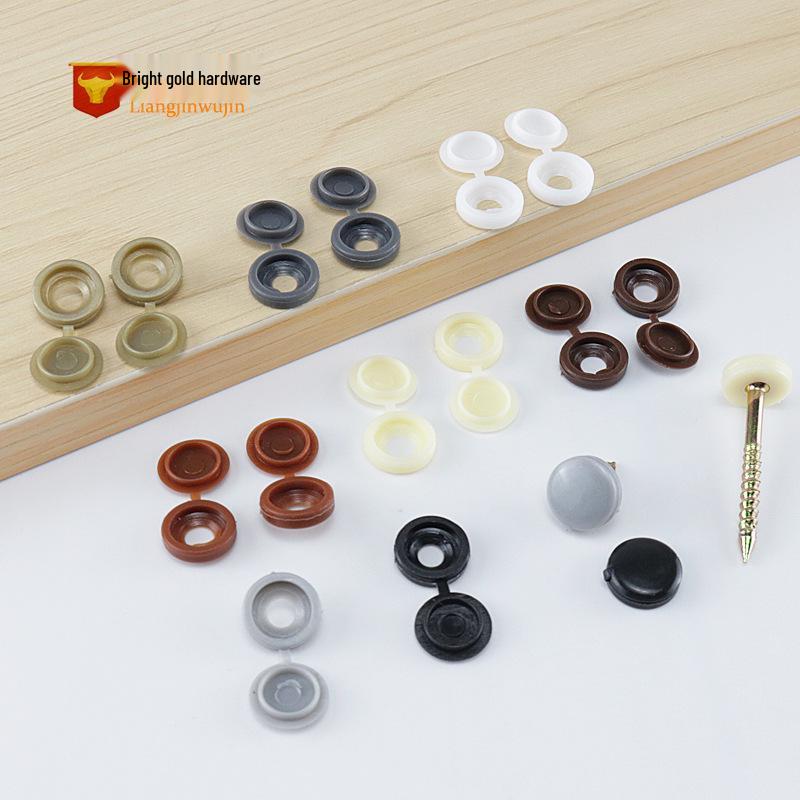 Decorative Plastic Screw Cap Cover for M4 Self-Tapping Screws Black Cap