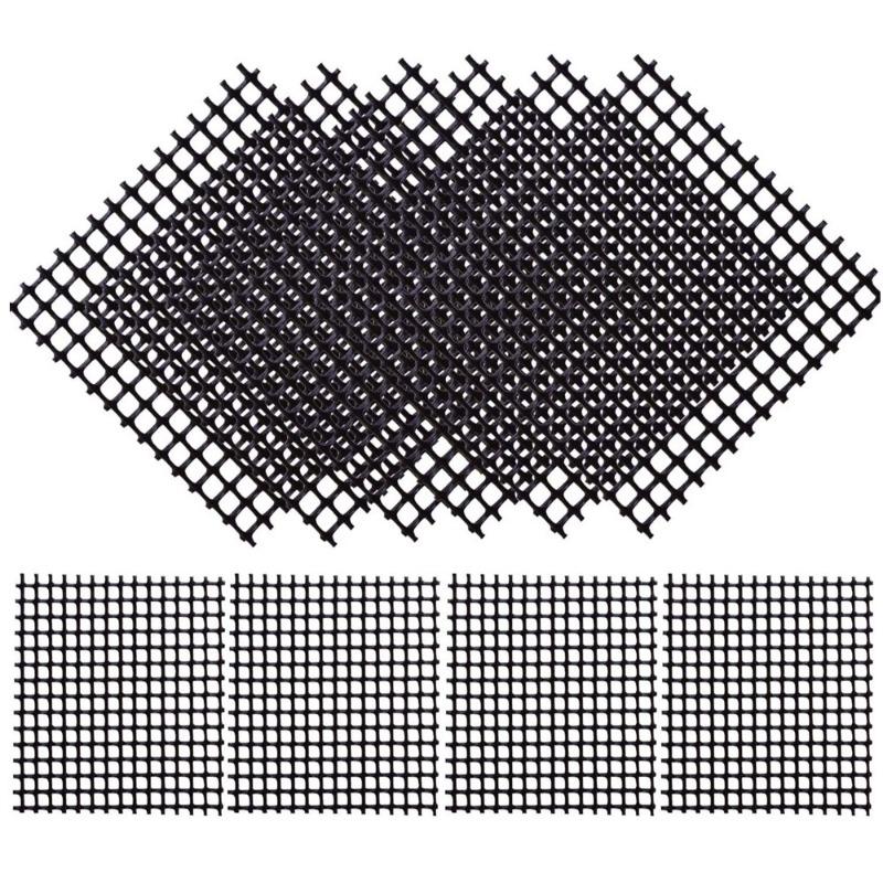 50 Pcs Flower Pot Hole Mesh Pad Square Bonsai Mesh Drainage Screens Bonsai Pot Bottom Grid Mat Drainage Meshs Hole Screen