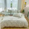 JOYBLISS 4-piece Cartoon Heart-shaped Plant Floral Print Set, Quilt Covers, Bed Sheets and Pillowcases (no Padding), Suitable for Bedroom