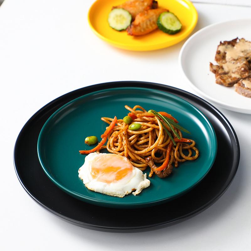 Internet Celebrity Nordic Style Steak Plate Set Combination Plate Home Western Plate Creative Ceramic Plate Breakfast Tableware