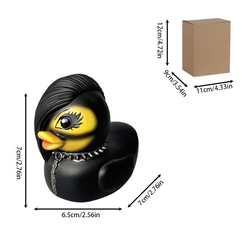 Satan Duck Punk Duck Death Rock Duck Valentina Lady Duck Gothic Girl Statue