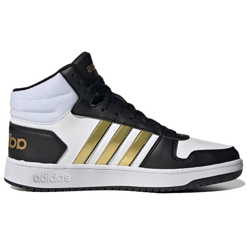 Adidas Hoops 2.0 Mid 'White Blue Gold' Sneakers H01197