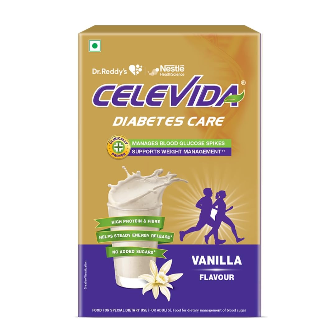 

Dr. Reddy’s Celevida Protein Powder Vanilla 400gm BIB Plant-Based Sugar-Free Nutrition for Weight & Energy Support