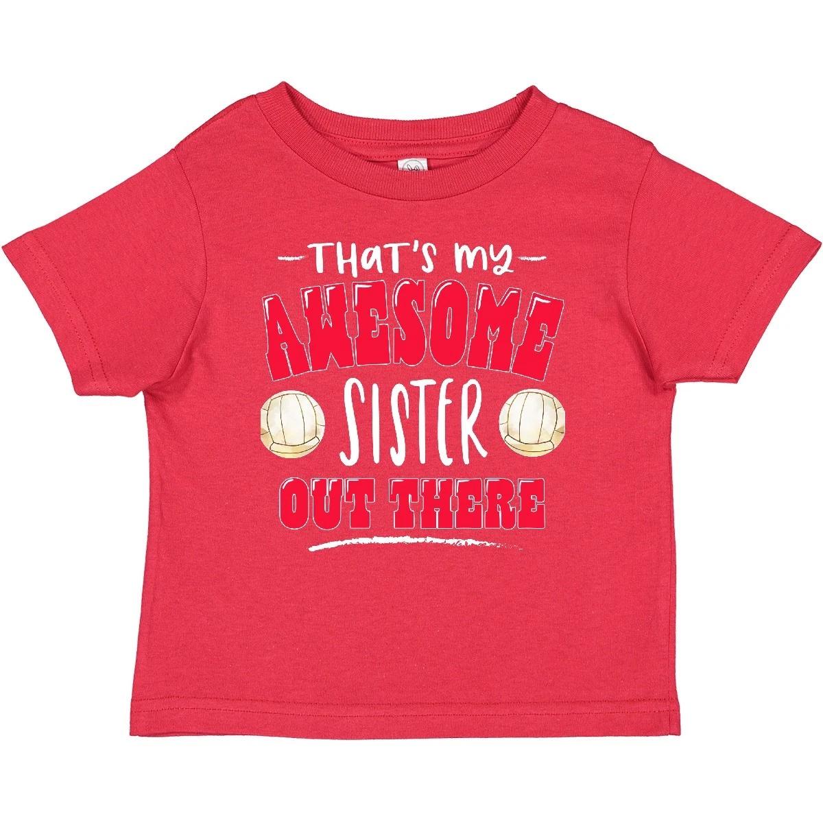 Inktastic That s My Awesome Sister Out There With Volleyball Baby T-Shirt Sports 140