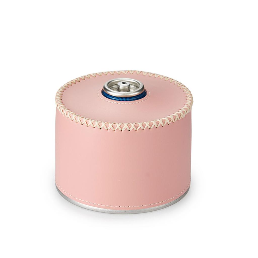 Gas Canister Protective Cover Portable PU Leather Gas Canister Cover for Outdoor Camping Accessories