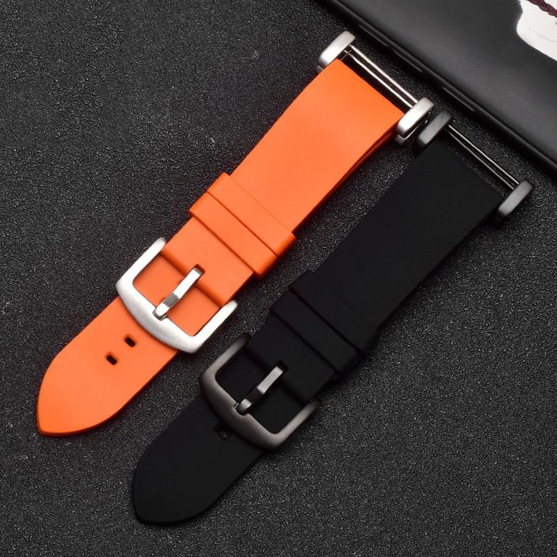 For Suunto Expedition Core Source Tuoye 3V Fluoro Rubber Watch Strap Waterproof Sports Silicone Watch Belt Rubber Watchband
