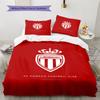 AS Monaco Pattern Bedding Set Quilt Cover Pillowcase Home Decor Gift (1 * duvet cover + 2 * pillowcase, without core)