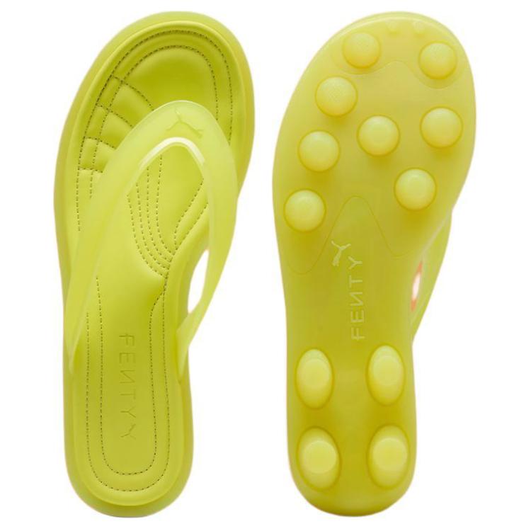 New PUMA Cat Cleat Sandals Fenty Lime Green Women's 404775-01