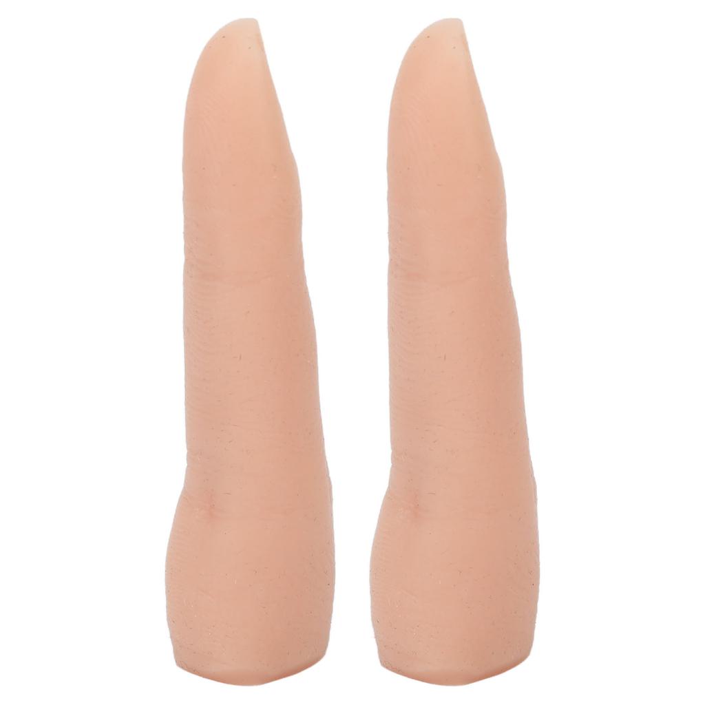 Nail Training Finger Bendable Flexible Silicone Practice Finger Model for Tattoo Acupuncture Practice 2pcs