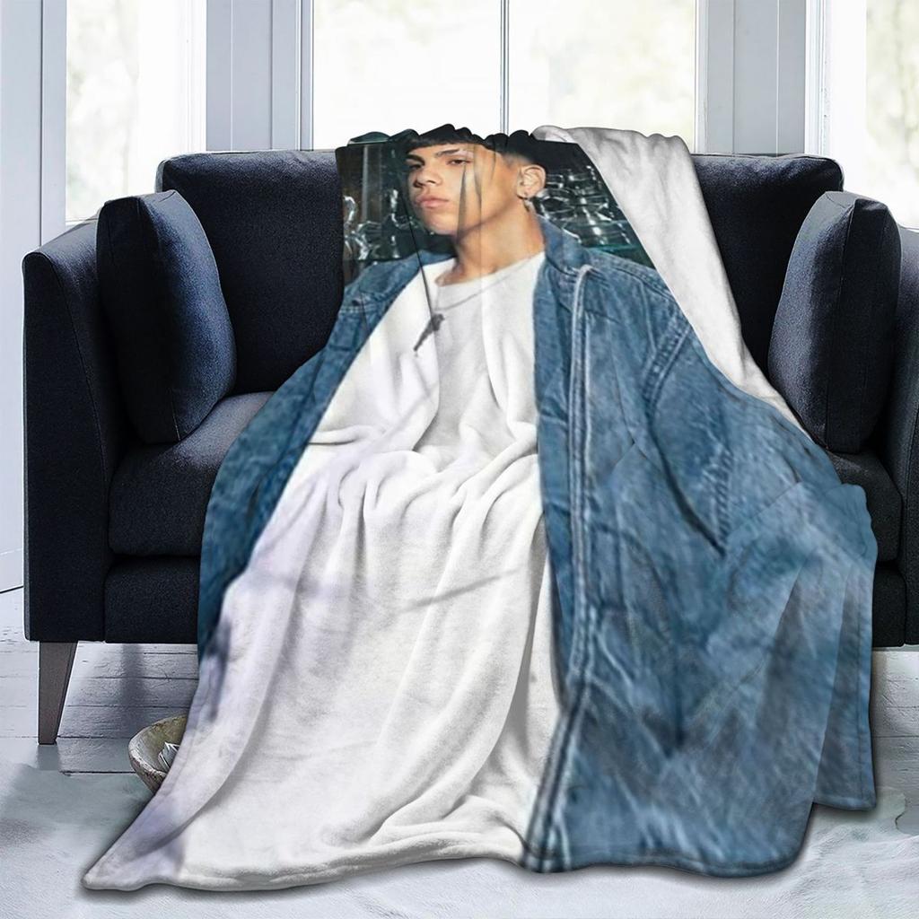 Rapper Milo J 166 Album Deluxe Coperte Coperta in Pile per Divano Portatile per Casa Camera da Letto Viaggio Plaid Copriletto Trapunta