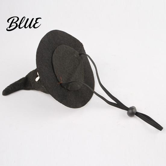 Pet Holiday Outfit Accessory Halloween Cat Witch Hat Fun Hat with Adjustable Elastic Strap Cartoon Ghost Pumpkin Bat Skull for Cats Small