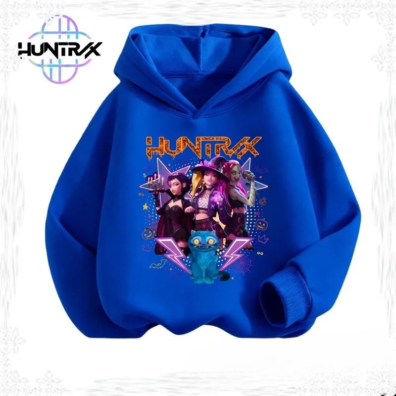 Bluzy Bluzy Dziewczęce Dziecięce Dziewczęce Kreskówkowe z Nadrukiem Bluza z Kapturem Moda Casualowa Bluza z Kapturem