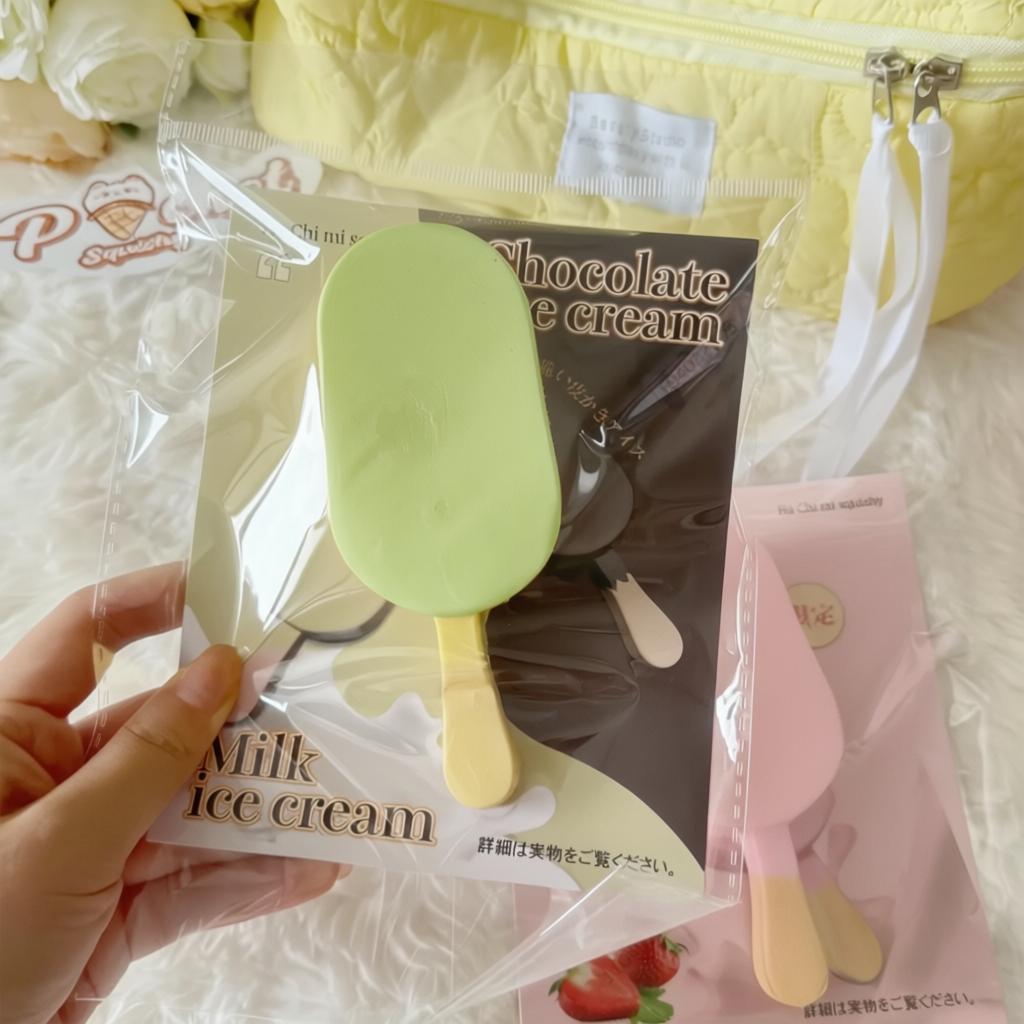 Chocolate Ice Cream Squishy Toy Slow Rebound Popsicle Stress Release Squeeze Toy Hand Relaxation Gift Item Toys