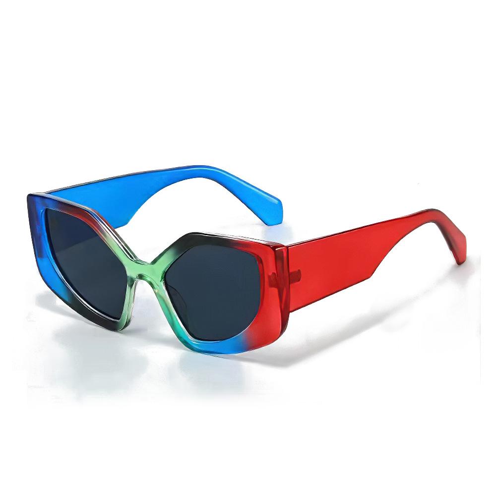 New In Sunglasses Women Colorful Gradient Frame Fashionable Glasses Unique Style Trendy Color Matching Women Glasses