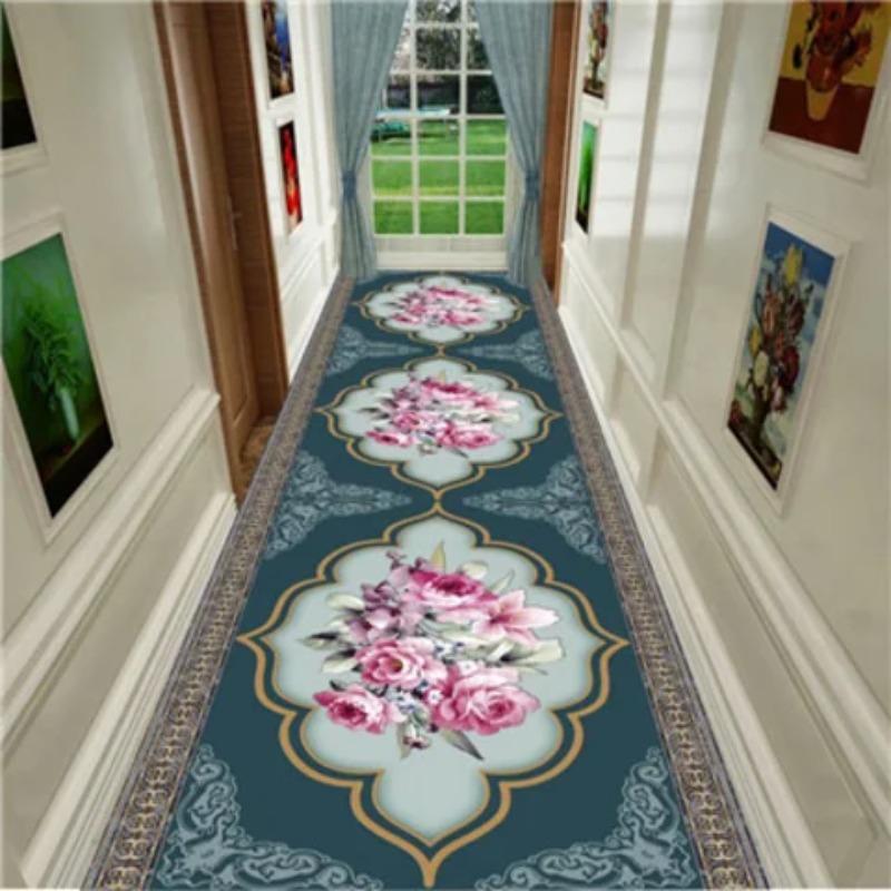 Hotel Hallway Red Carpet Home Corridor Long Rug Soft StairS Carpet Entrance Floor Track Door Mat Wedding Aisle Runner Rug