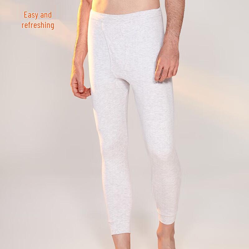Yiershuang Men's 100% Cotton Anti-Static Thermal Long Johns