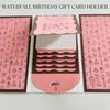 Christmas Gift Card Holder Book Handmade Waterfall Holiday Gift Card Sleeve Booklet DIY Christmas Gifts Cards with Envelopes Gift for Family