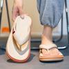 Fashion Men's Cushioned Flip-Flops Breathable Thong Sandals with Soft Sole for Home/Summer Non-Slip Indoor/Outdoor Casual Slippers
