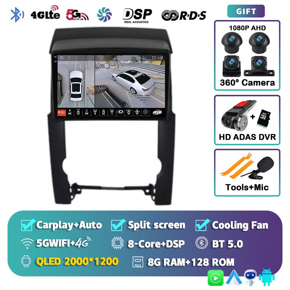 Android 14 Carplay Auto 2din Car Radio For KIA Sorento 2009 2010 2011 2012 Navigation Multimedia Video Player GPS Stereo Audio