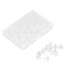 100 Pcs Corsage Pins Transparent White Plastic Flower Head Positioning Pins Corsage Pins Handicraft