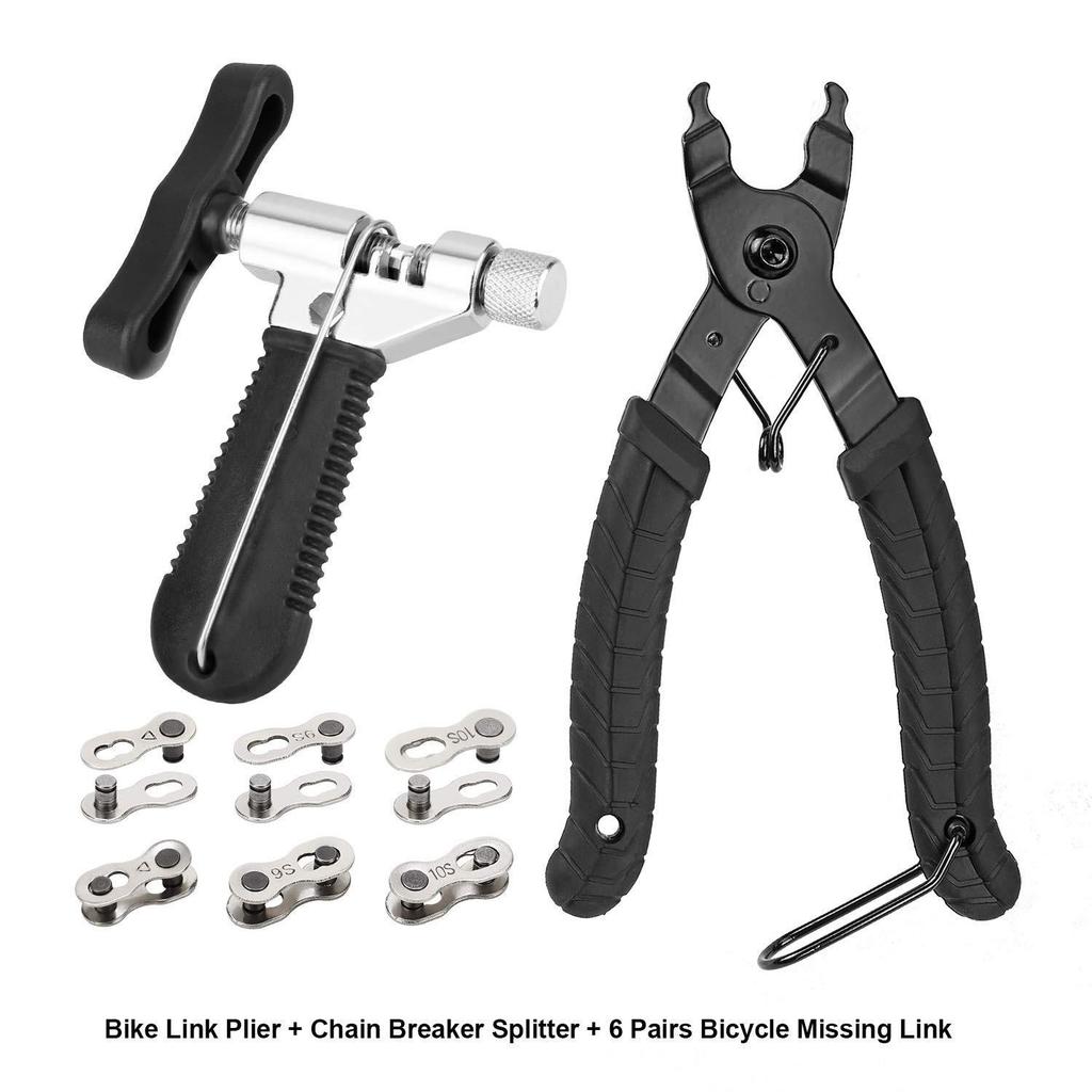 Mountain Bike Chain Tool Set: Chain Wrench, Breaker, and Magic Buckle Pliers