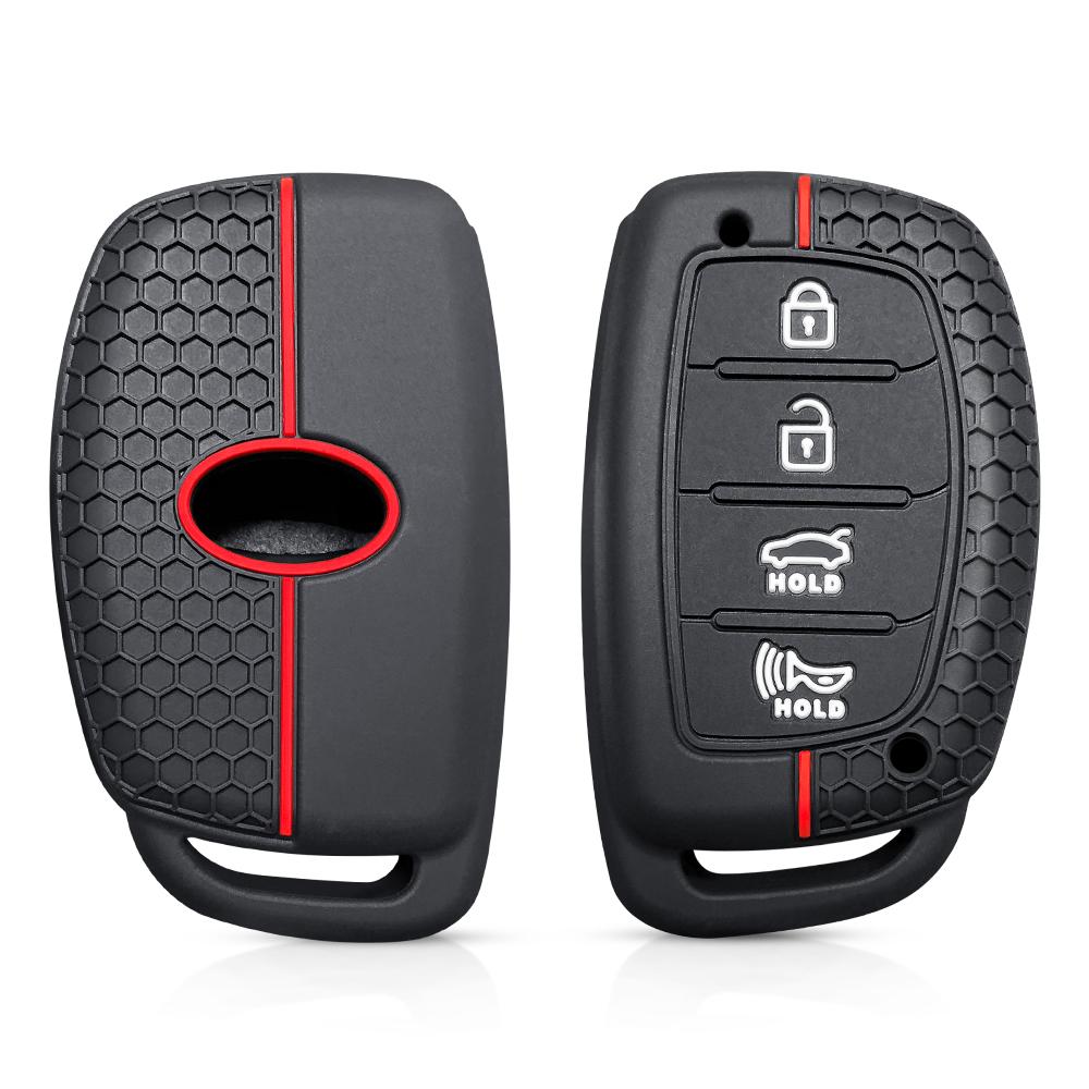 

3 Button Silicone Flip Car Key Case For Hyundai Solaris Verna Elantra Santa Fe I10 I20 I30 I35 I40 IX35 IX45 Creta Tucson Accent
