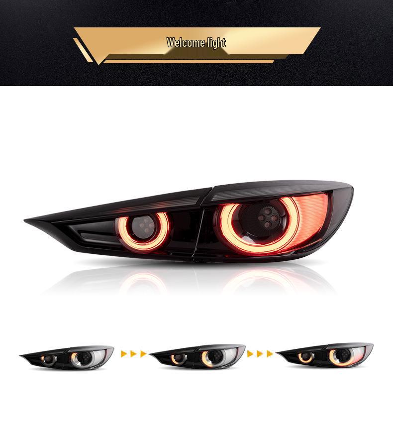 LED Taillight Assembly for 2014-2019 Mazda 3 Axela - Flowing Welcome Light Modification