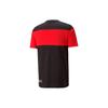 Puma Ferrari Racing Series Color Block Logo Print Crew Neck Pullover Short Sleeve T-Shirt Unisex Tops Black 538159-01