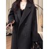 Petite-Friendly Hepburn Style Wool Coat - Mid-Length Women's Overcoat for Autumn/Winter 2025, New Korean Style