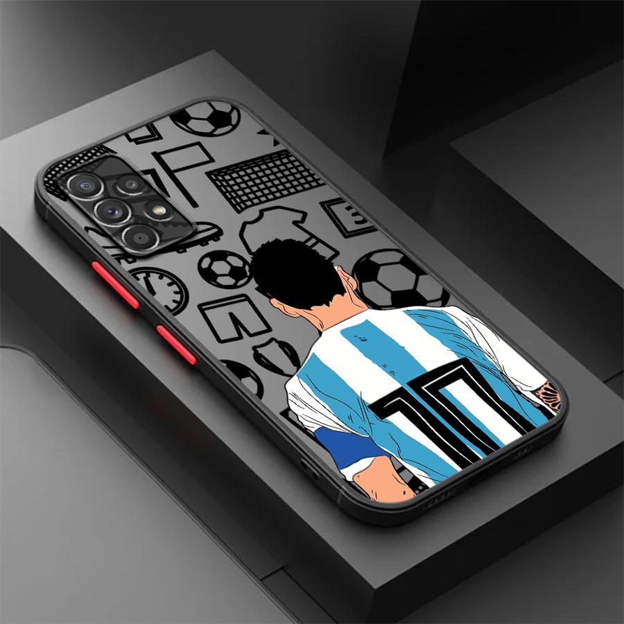 

Case for Samsung Galaxy A34 A36 A54 A35 A14 A23 A53 A16 A15 A52S A72 A17 A52 A73 A33 A56 A55 Phone Cover Soccer Football Number Galaxy A52