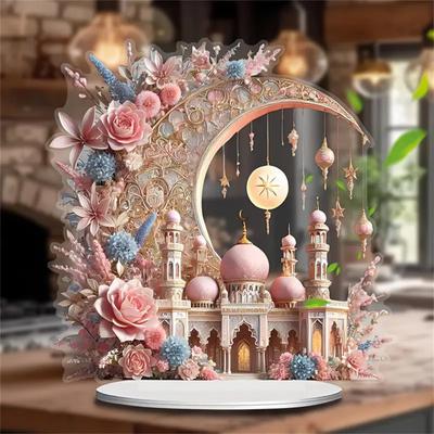 Dreamy Moon 2D Desktop Decoration Ornament, Acrylic Ornament