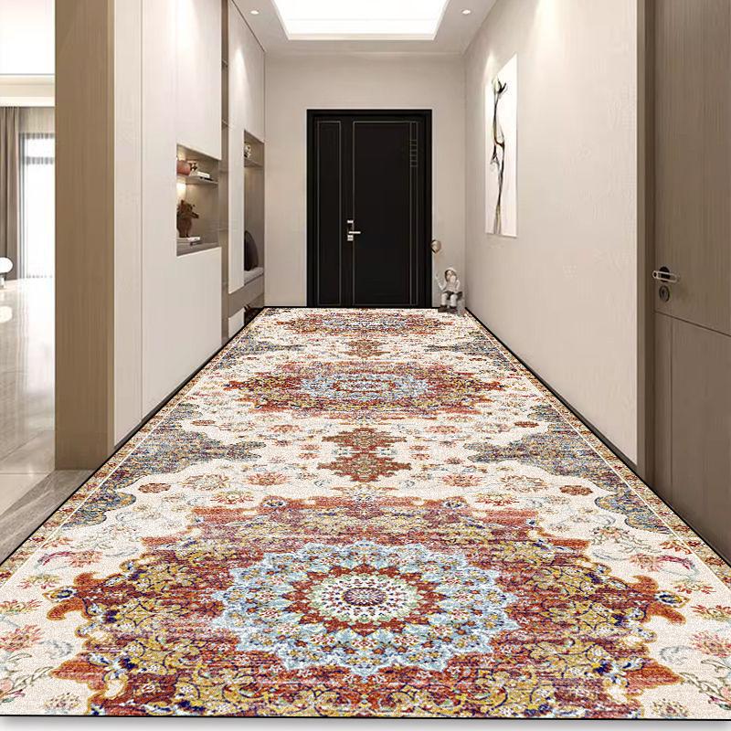Böhmischer Langer Flur Teppich Luxus Persische Dekoration Flur Teppich Rutschfest Einfache Reinigung Fußmatte Treppenläufer Teppiche