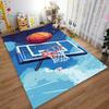 Basketball Hoop Carpet with Ball Sports Pattern for Bedroom Decor Suitable for Use As an Anti-slip for Living Room Bedroom Sofas