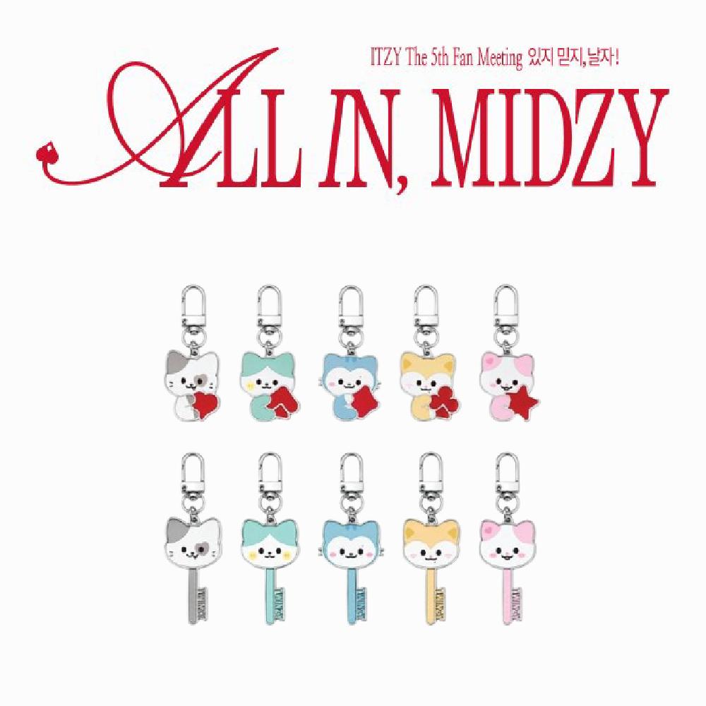 Предзаказ itzy ALL IN MIDZY TWINZY Секретный металлический брелок Random 1ea