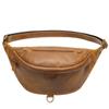 Crazy Horse Leather Retro Men's Waist Bag Outdoor Sports Single Shoulder Crossbody Large Capacity Leisure Multi Functional Chest