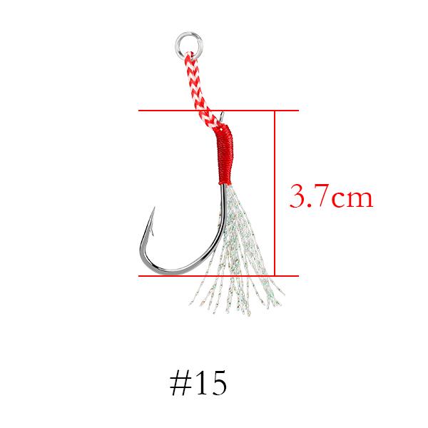 

Лот 10 штук рыболовные крючки с леской 15-10pcs