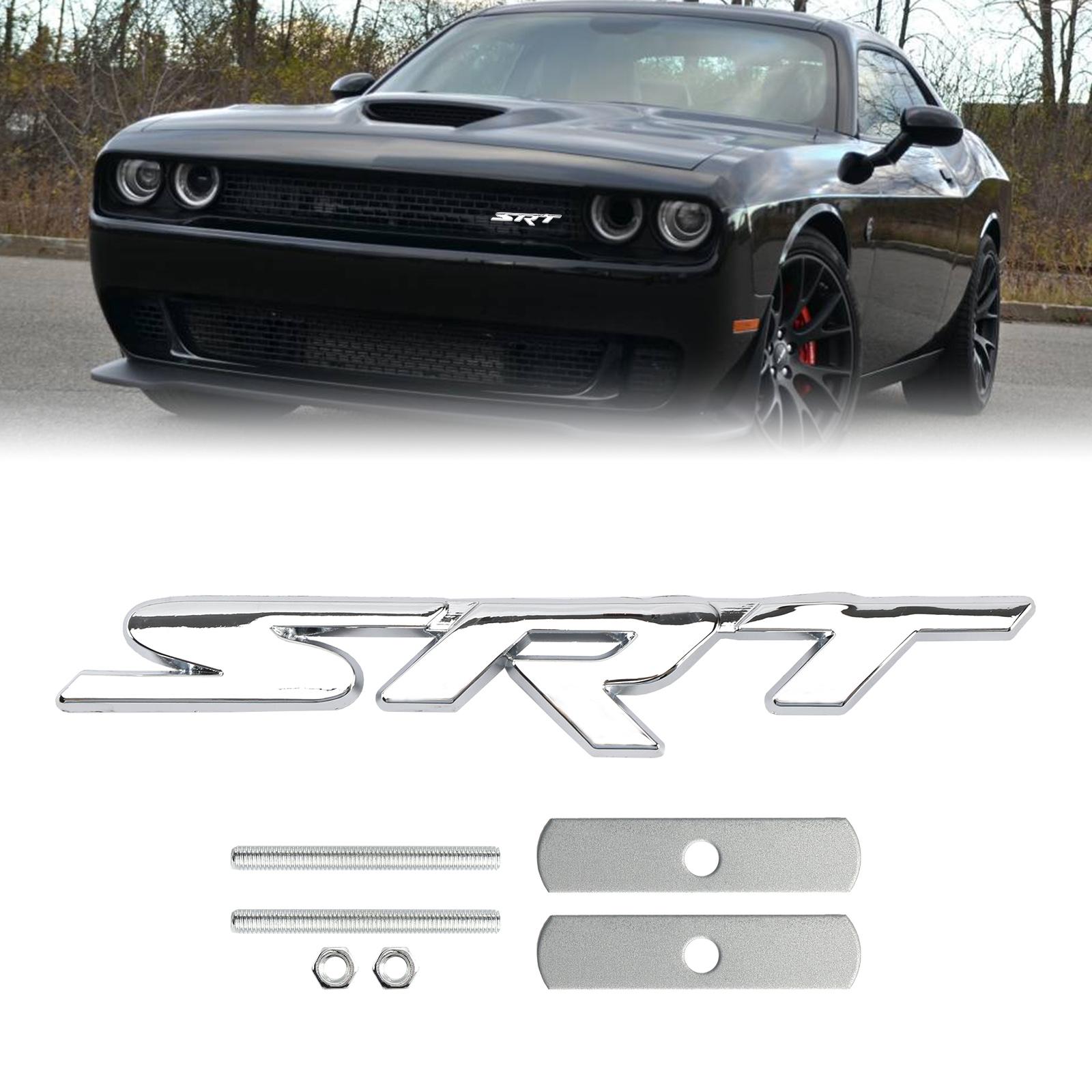 

Срібляста передня решітка емблема наклейка значок для Charger Challenger SRT