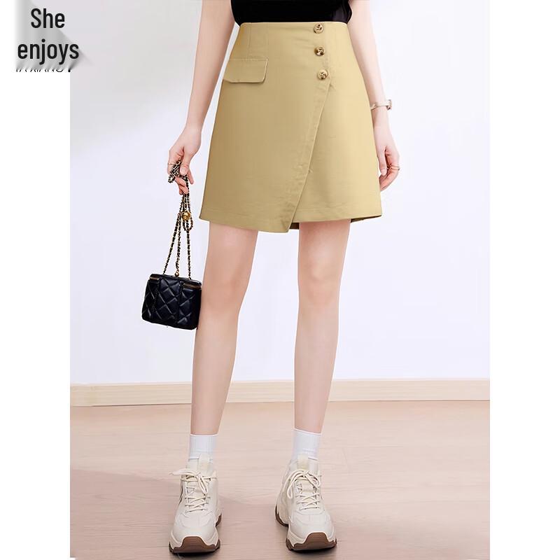 Women's Irregular High-Waist A-Line Mini Skirt
