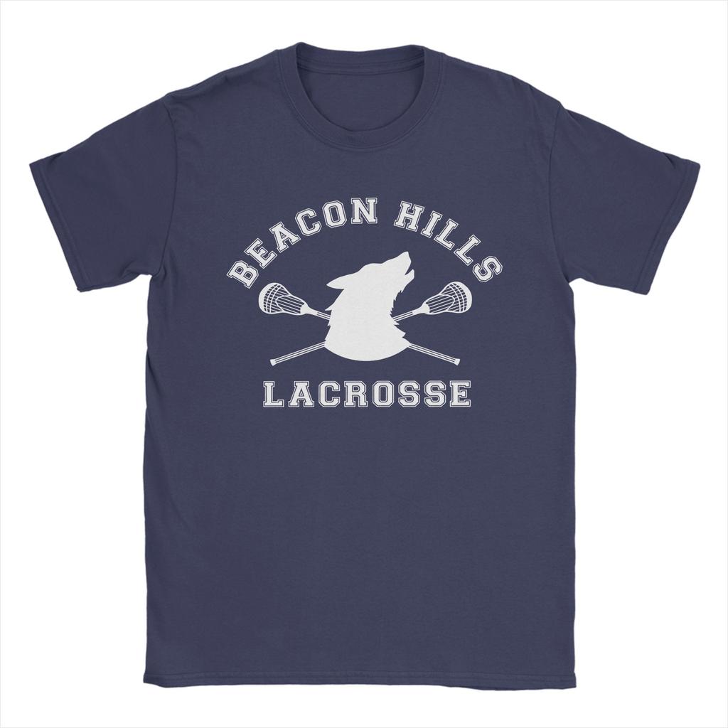 Teen Wolf Beacon Hills Lacrosse Teen Wolf  T Shirt  Cotton Clothing Vintage Short Sleeve Round Collar Tees Plus Size T-Shirt