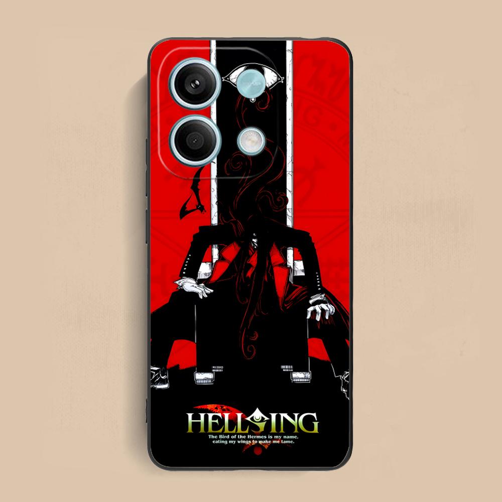Anime Alucard Hellsing Phone Case for Xiaomi Redmi Note 14 13 12 11 S Pro Plus 4G 5G Colorful Printing Cover Luxury Cover Pretty