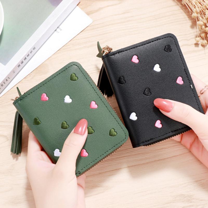Women's Fashion Wallet Bag Mini Credit Card Holder Money Clip Short Cute Small Coin Purse