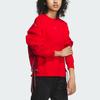 Adidas Future Style Crew Sweatshirt Reflective Stripes Sports Casual Pullover Round Neck Women Sweatshirt Light-Crimson IM8955