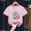 Sorry I'm Busy Cat Playing Games with Headphones T Shirt Female New T-shirts New Street Tops Summer Sleeved Harajuku Streetwear