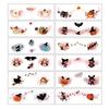 12pcs Disposable Halloween Face Tattoo Portable Long-acting Cheek Temporary Stickers Terrifying Waterproof