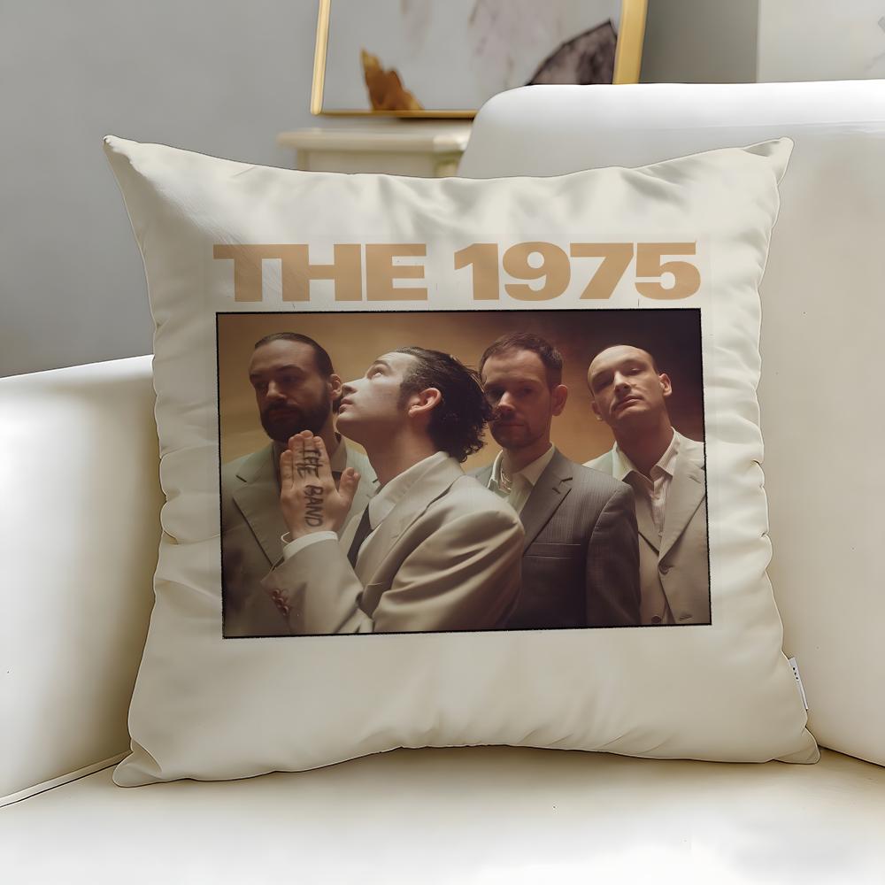 Klassische Band The 1975 Kissenbezug Weich Leicht zu Waschen Kissenhülle Vielseitig für Sofa Bett Reisen und Büro