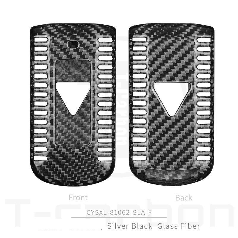 Real Carbon Fiber Car Remote Key Case Key Cover For Mitsubishi Outlander Lancer 10 Pajero Sport EX ASX Colt Grandis L200